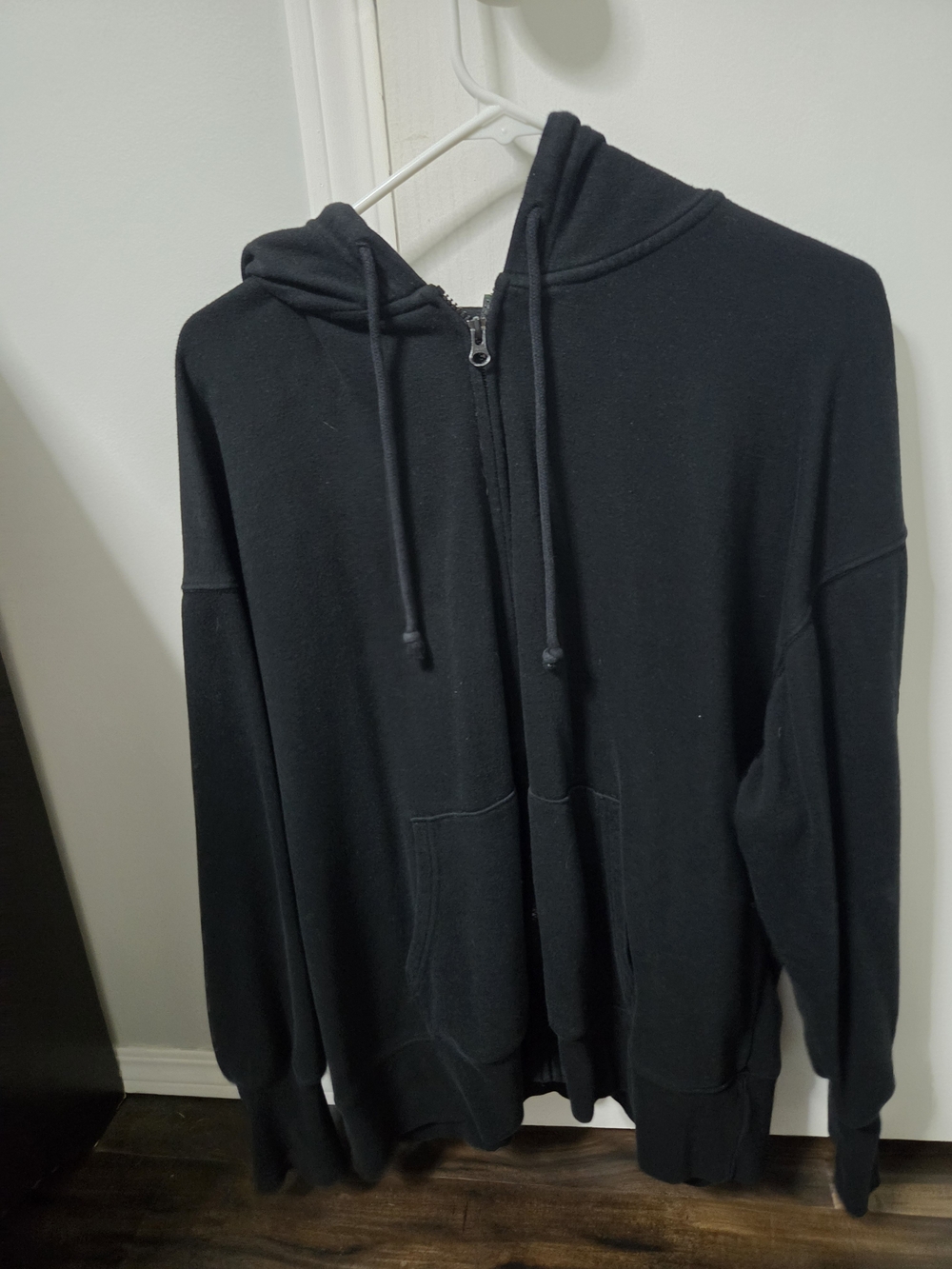 wild fable Black Zip-Up Hoodie Sweater
